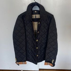 💯 Authentic Womens Burberry London quilted jacket sz M